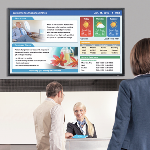 monitor interattivi per centri commerciali